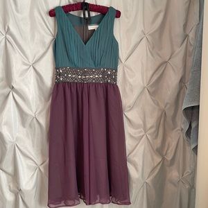 Blue & Purple Formal Dress Size 2